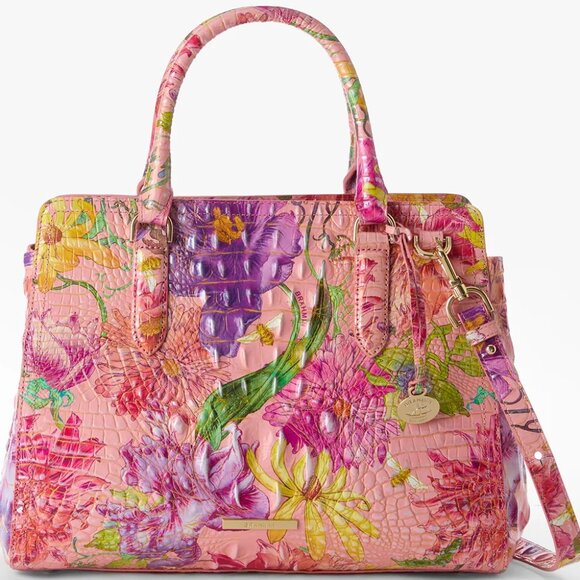 Brahmin Handbags - NWT ✅ Brahmin FINLEY PERENNIAL Melbourne DI Leather Satchel ✨ NWT, COA, DUST BAG